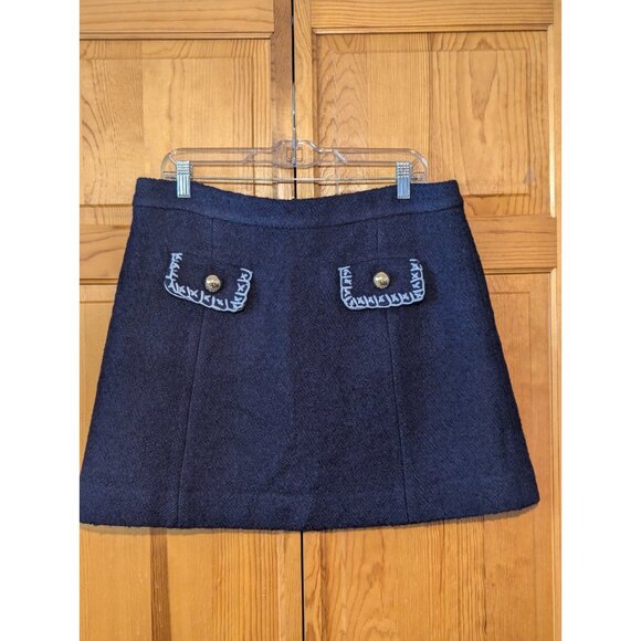STS Sail To Sable Skirt Size 12 Mini Skirt Navy Blue Academia Preppy - Picture 2 of 9